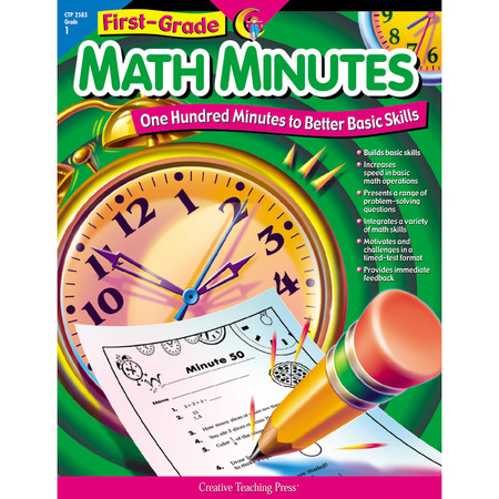 CREATIVE TEACHING PRESS First-Grade Math Minutes Book 2583